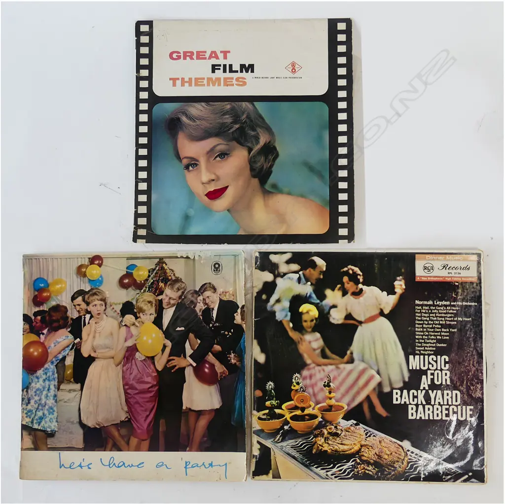 SEVEN EARLY 1950S & '60S INSTRUMENTAL 33 1/3" VINYLS Image 1++