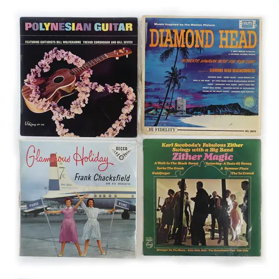 SEVEN EARLY 1950S & '60S INSTRUMENTAL 33 1/3" VINYLS