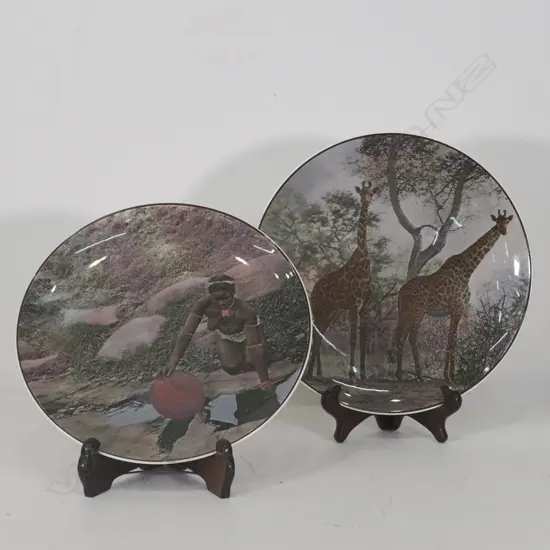 TWO DOULTON AFRICAN SERIES PLATES