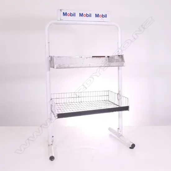 MOBIL OIL DISPLAY STAND, H. 1230MM
