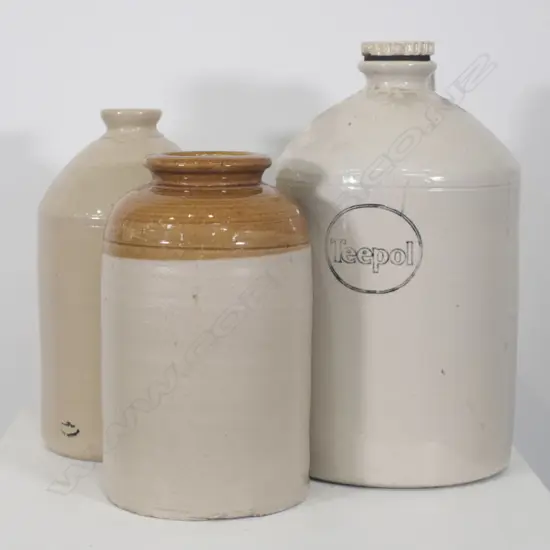 TEEPOL CROCK TOGETHER WITH TWO SMALLER, TALLEST 420MM