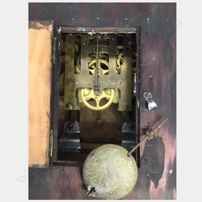 ART DECO MANTEL CLOCK, H. 260MM Image 1++