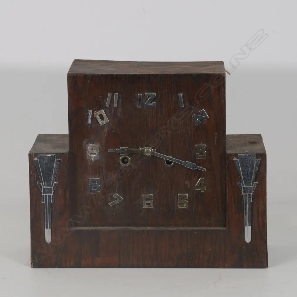 ART DECO MANTEL CLOCK, H. 260MM Image 1++