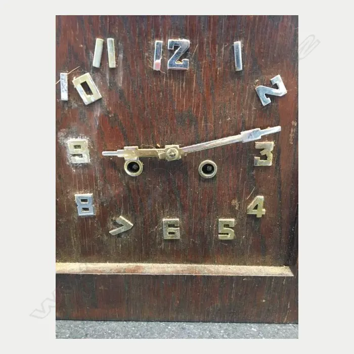 ART DECO MANTEL CLOCK, H. 260MM Image 1++