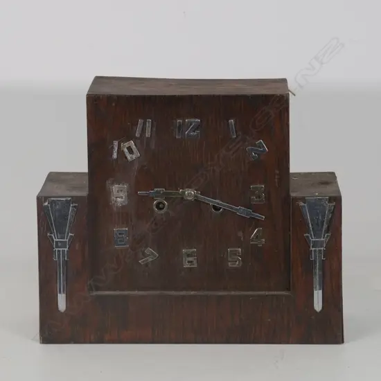 ART DECO MANTEL CLOCK, H. 260MM