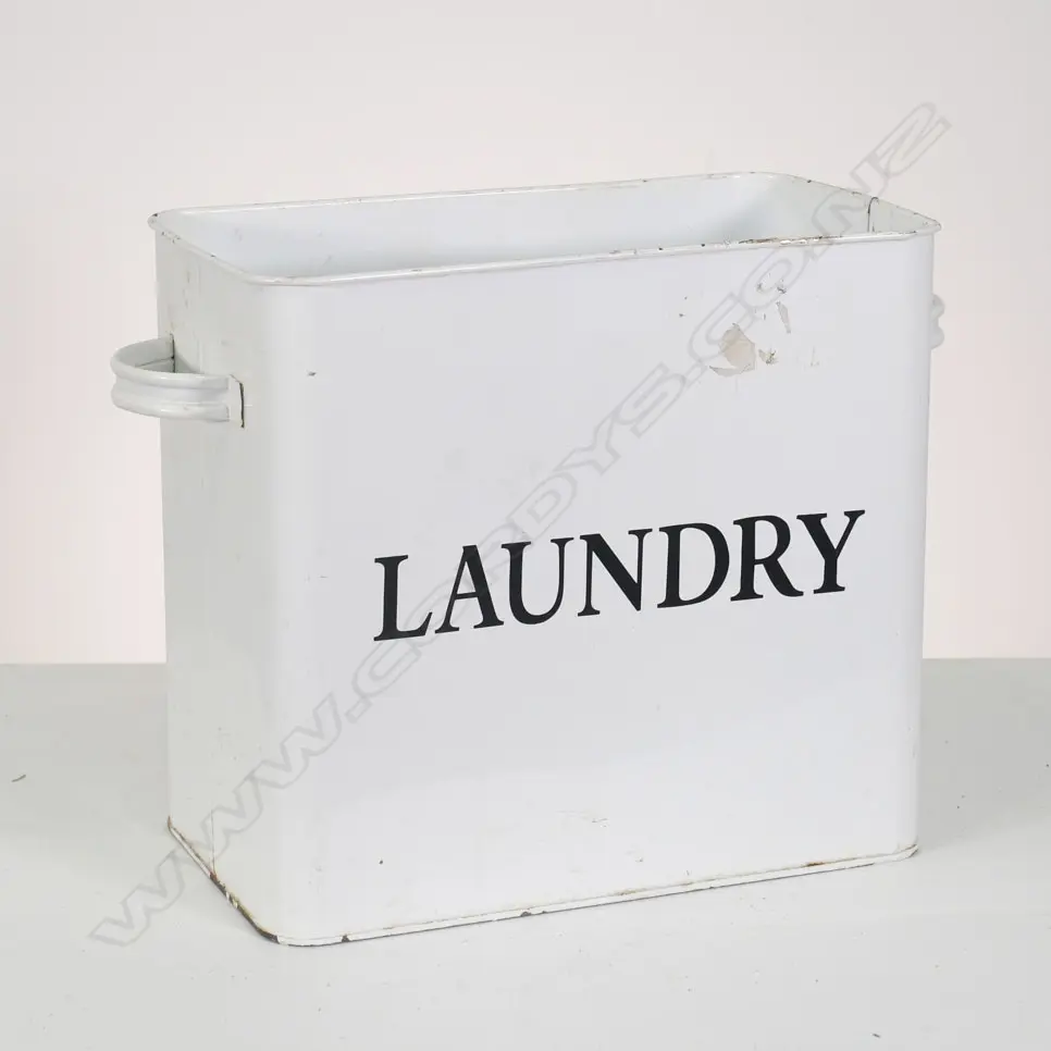 AN ENAMEL LAUNDRY TIN W 370 MM Image 1++