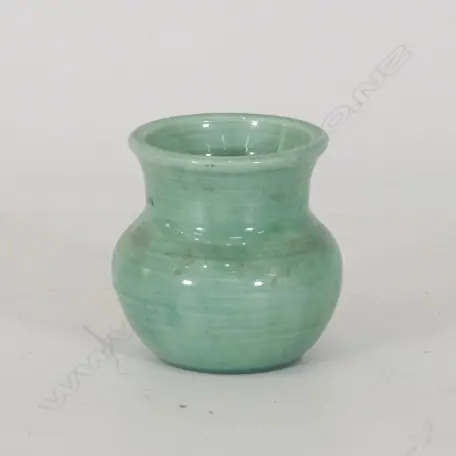 SQUAT OLIVE JONES VASE & C/LYNN & OC STEPHENS VASES, TALLEST H. 105MM, SOME FAULTS Image 1++