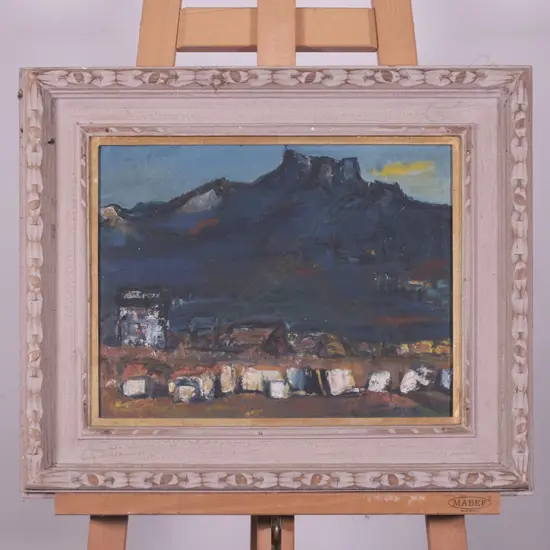 MIYA, MOUNTAIN SCENE, OIL ON CANVAS, 390 X 300MM