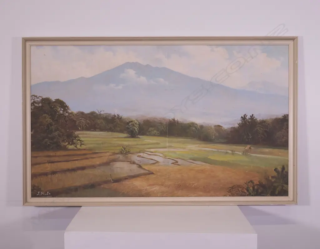 2 FRAMED LANDSCAPES, 1 BY S. NATO, 1290 X 730MM Image 1++