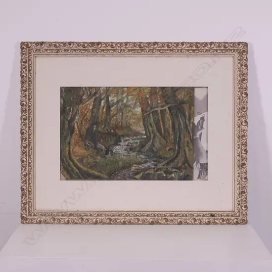 2 FRAMED LANDSCAPES, 1 BY S. NATO, 1290 X 730MM