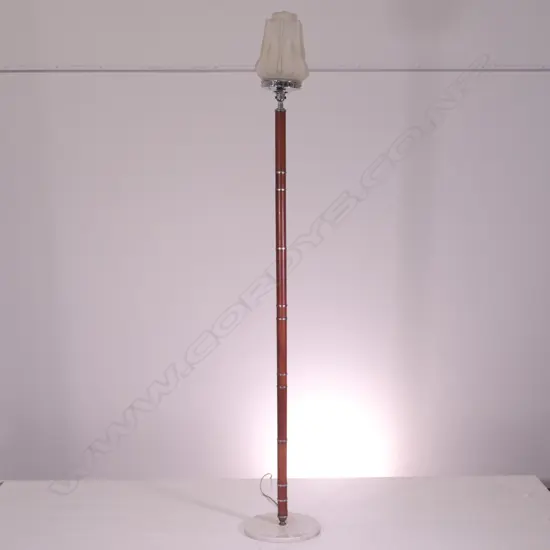 VINTAGE BAKELITE STANDARD LAMP W SHADE