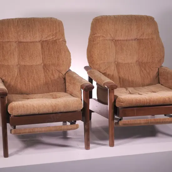 2 VINTAGE DON ARMCHAIRS
