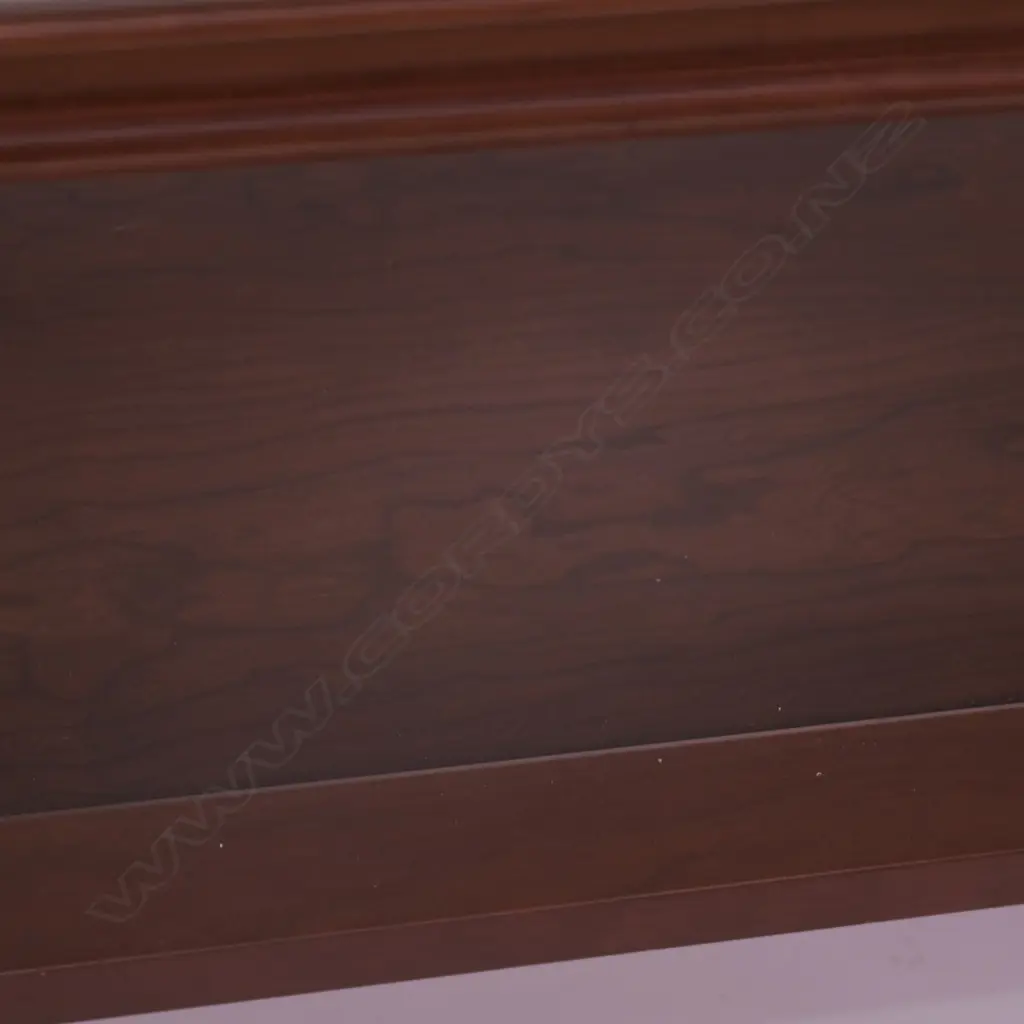  A GLASS INSET ROSE AND HEATHER STYLE COFFEE TABLE, L1360 MM  Image 1++