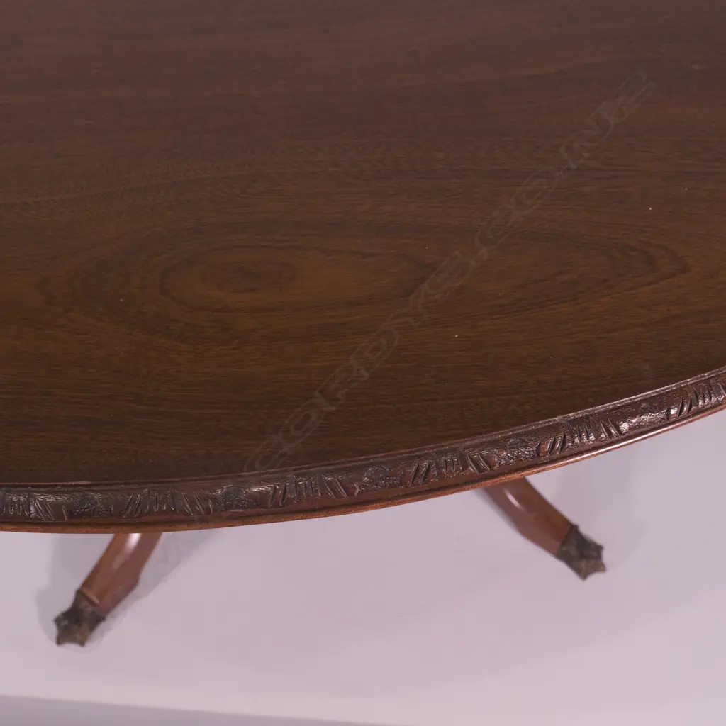 A REPRODUCTION MAHOGANY OVAL DINNING TABLE WITH 6 BALLOON BACK CHAIRS, L 1520MM Image 1++