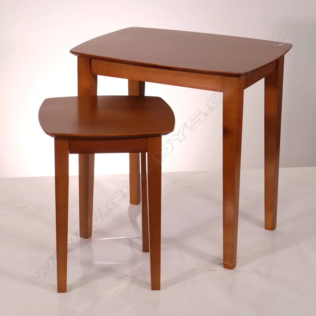 NEST OF TWO SIDE TABLES. LARGEST 600 X 440 X 610mm Image 1++