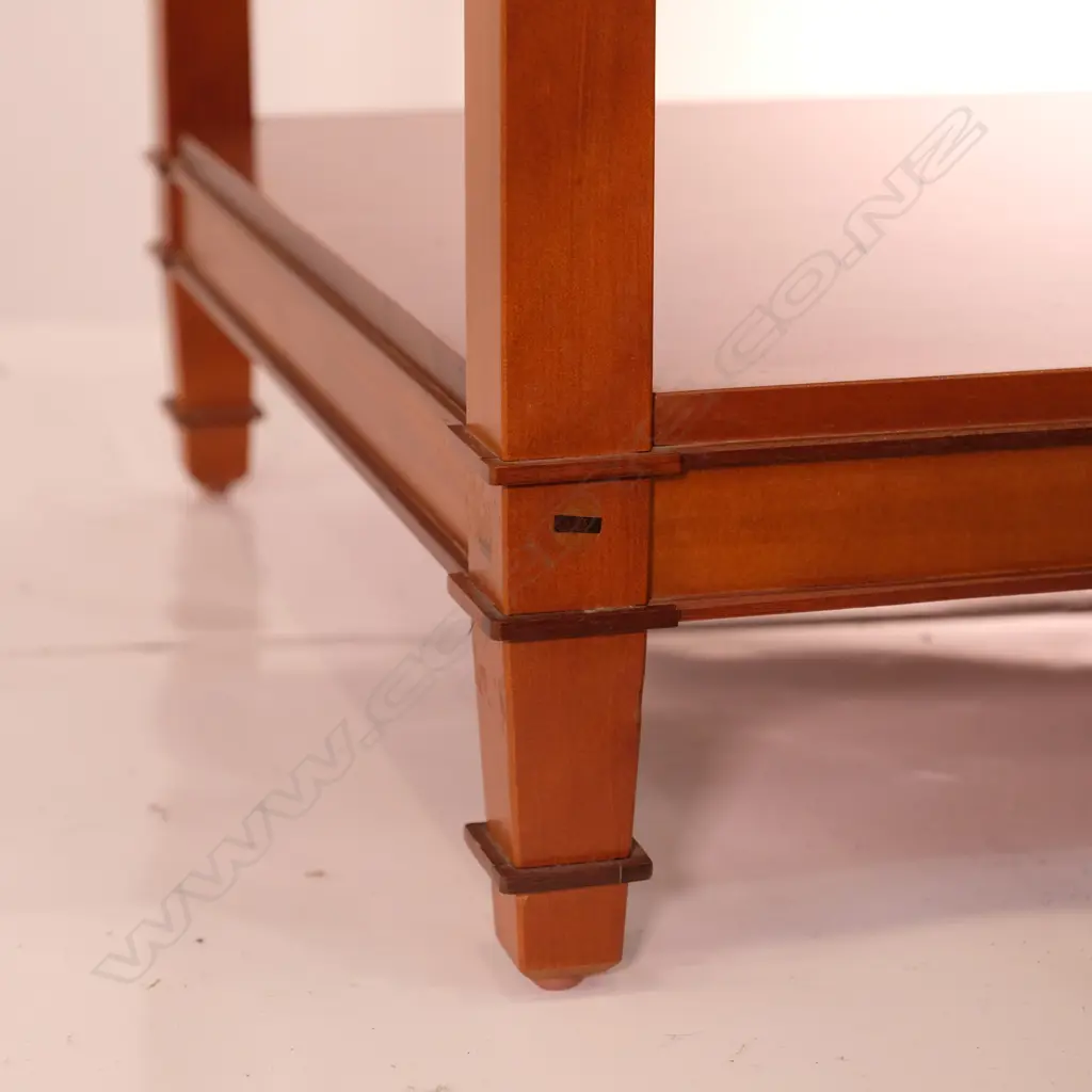 ROSE & HEATHER TRENAIL TWO TIER COFFEE TABLE. 650 x 1300 x 450mm Image 1++