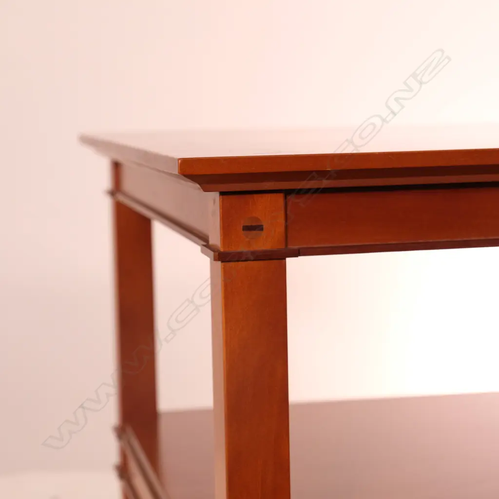 ROSE & HEATHER TRENAIL TWO TIER COFFEE TABLE. 650 x 1300 x 450mm Image 1++