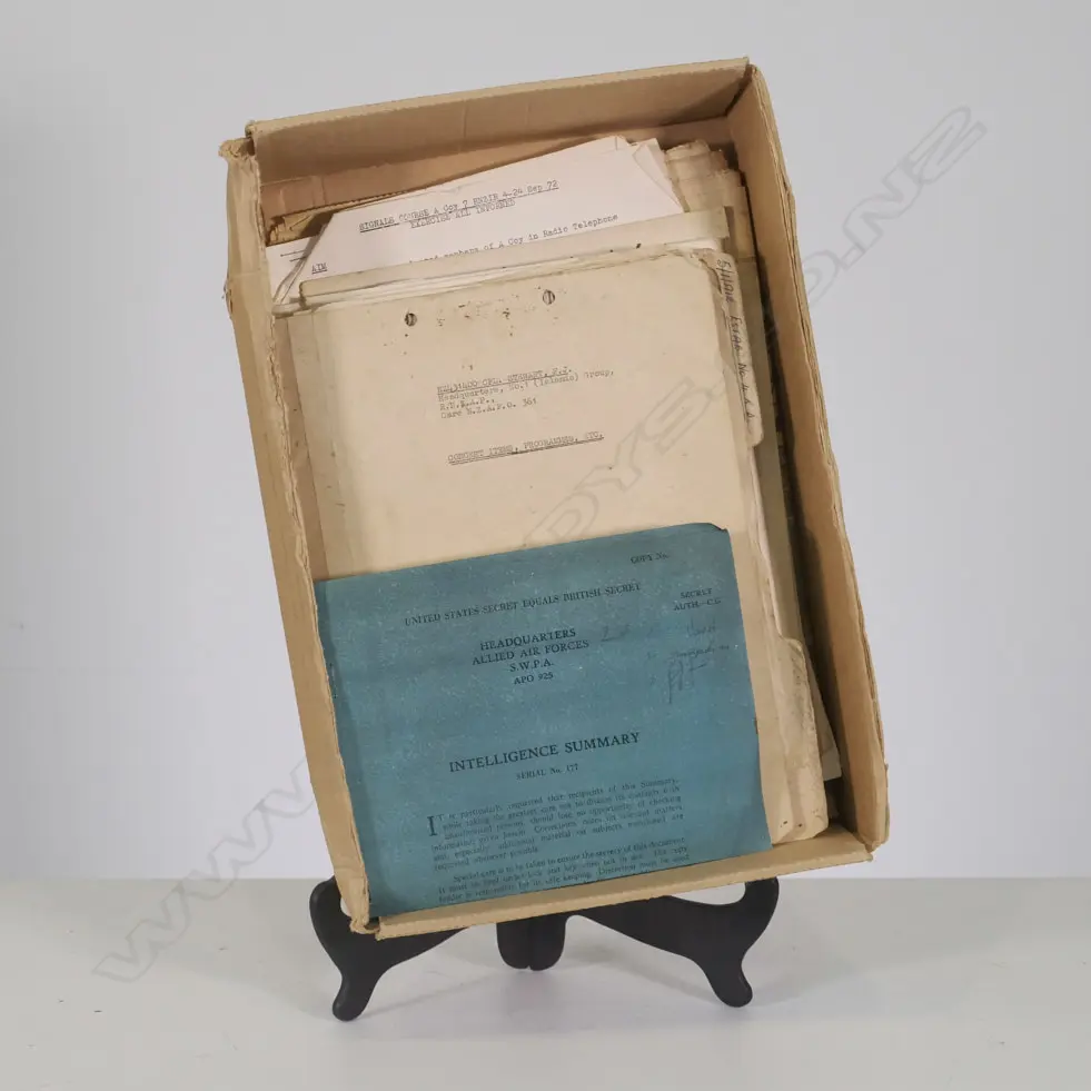 ASST WW11 RNZAF DOCUMENTS ETC GUADAL CANAL ETC Image 1++