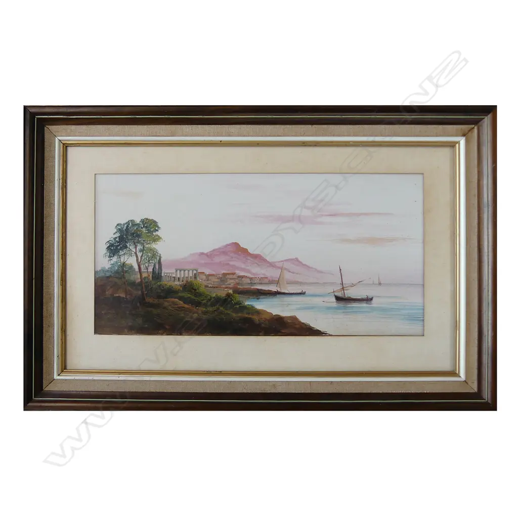 RINI, 'A QUIET ANCHORAGE', WATERCOLOUR, 470 X 710MM INCL FRAME Image 1++