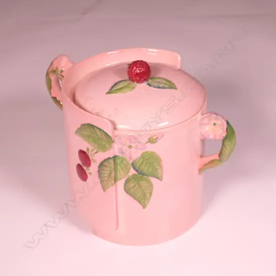 CARLTON WARE CHERRY BISCUIT BARREL (AF)
