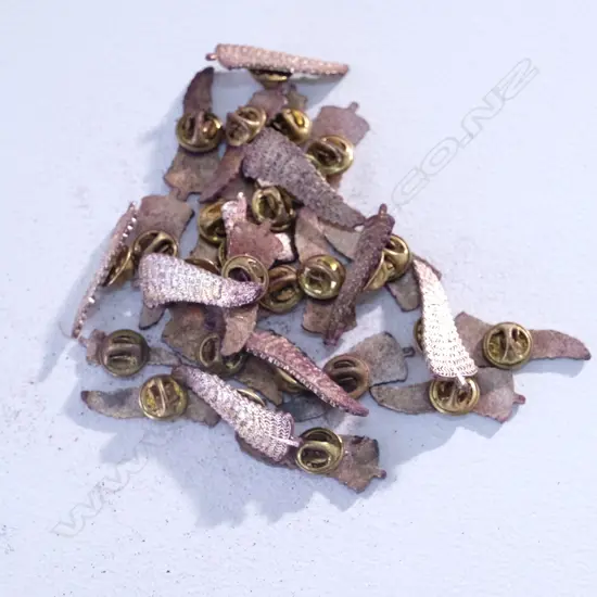 BAG APPROX 25 NZRU BADGES