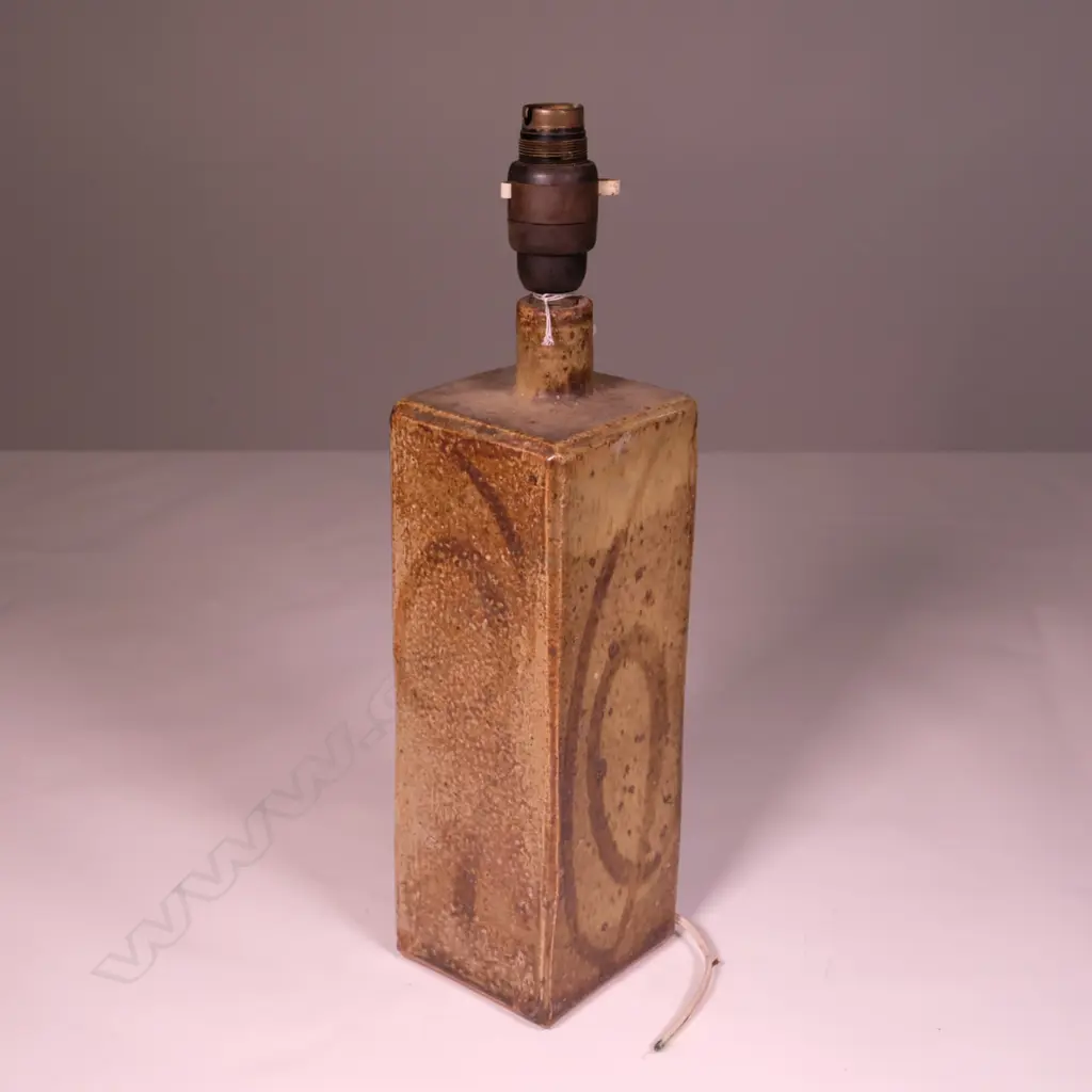 DON THORNLEY SIGNED POTTERY LAMP BASE Image 1++