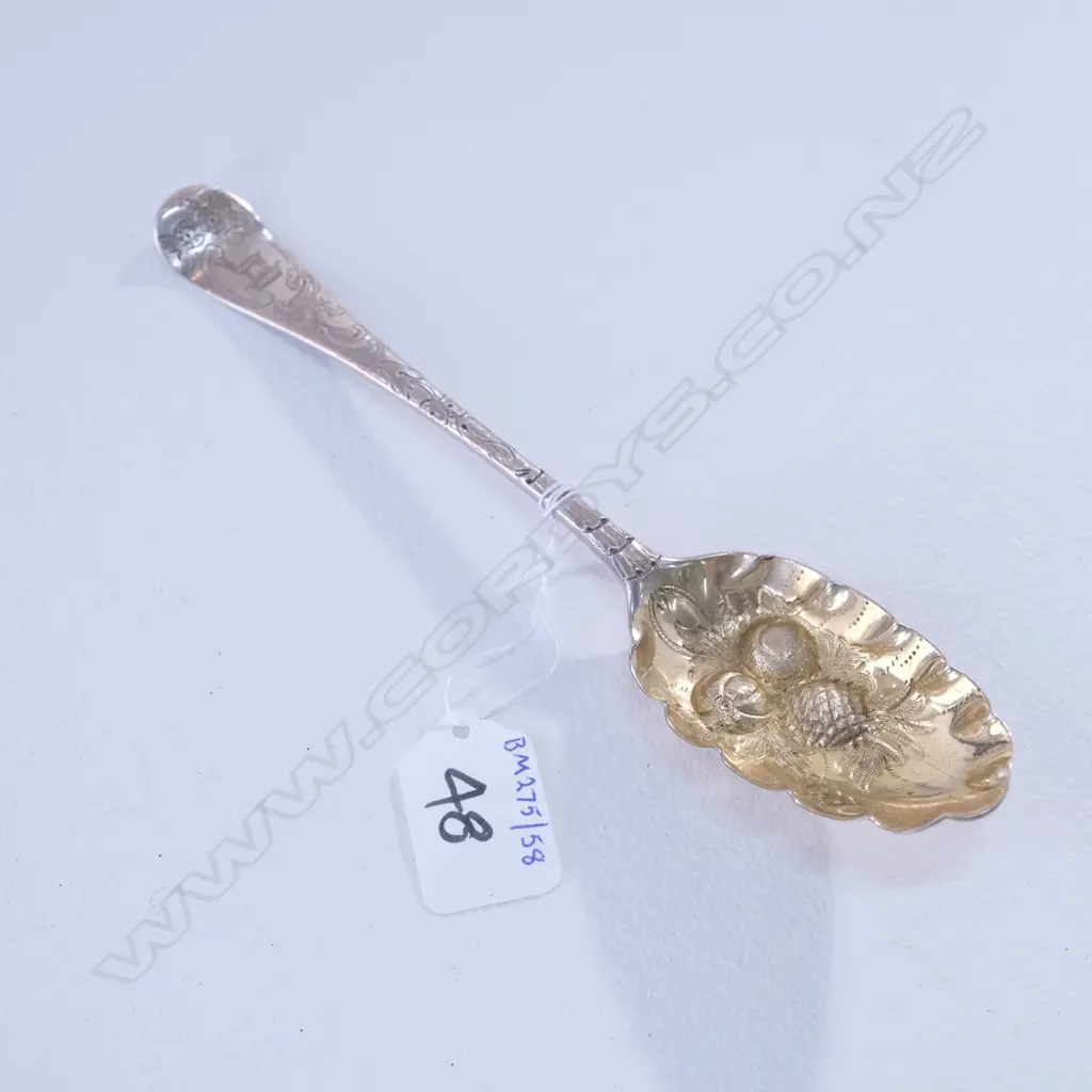 GEORGIAN SILVER BERRY SPOON  Image 1++