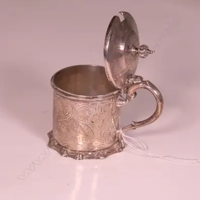 VICT SILVER MUSTARD POT NO LINER Image 1++