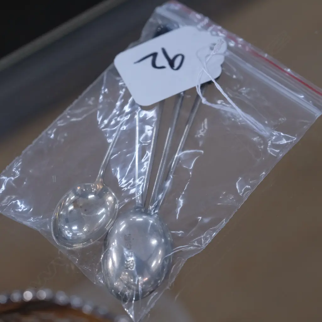 5 SILVER COFFEE SPOONS  Image 1++