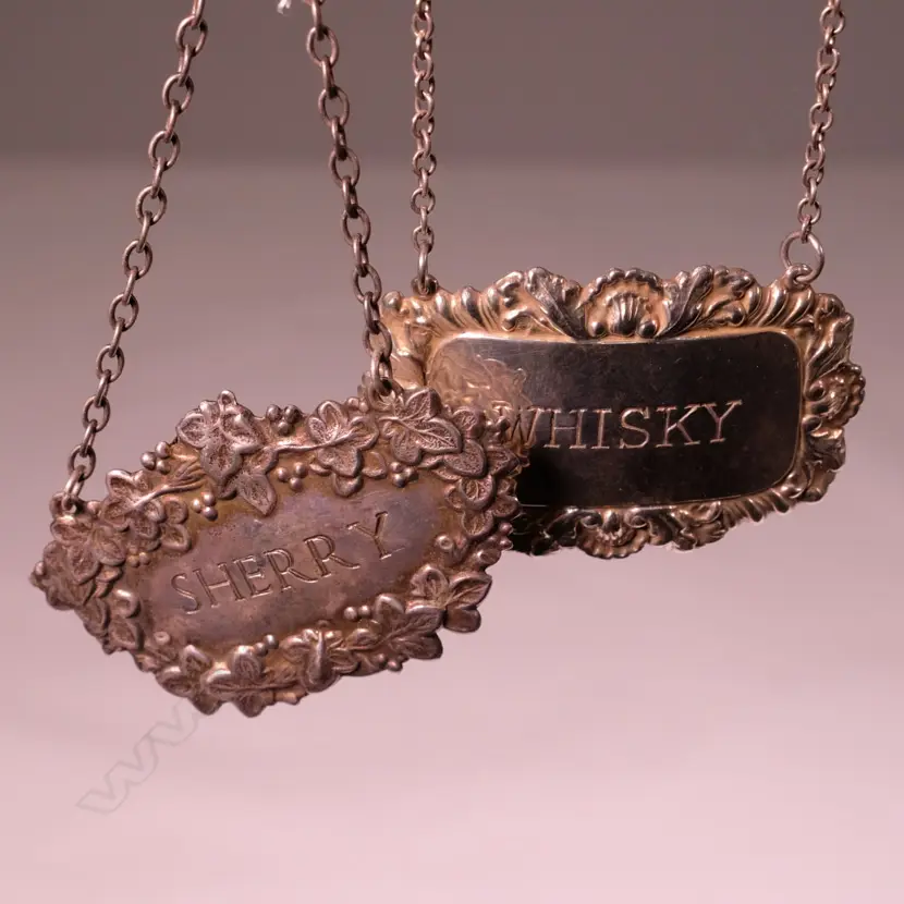 SILVER BOTTLE TICKET & ANOTHER Image 1++