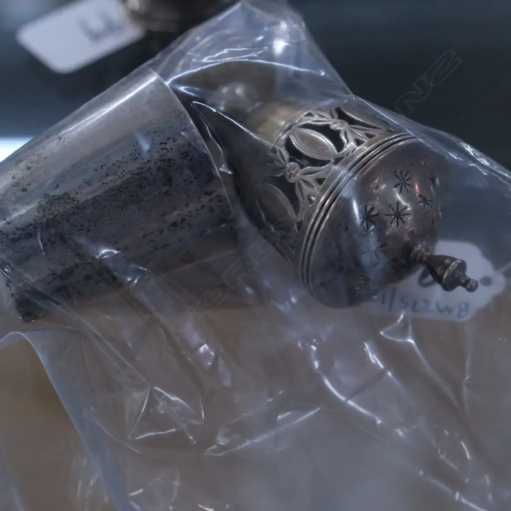SILVER CASTER & SILVER SHOT GLASS  Image 1++