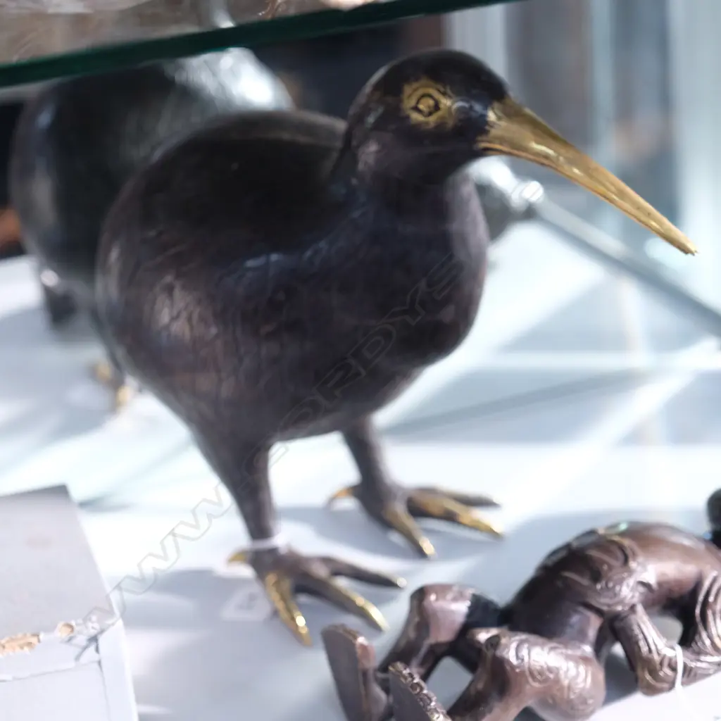 LARGE CAST BRONZE KIWI (LIGHT)  H. 205MM Image 1++