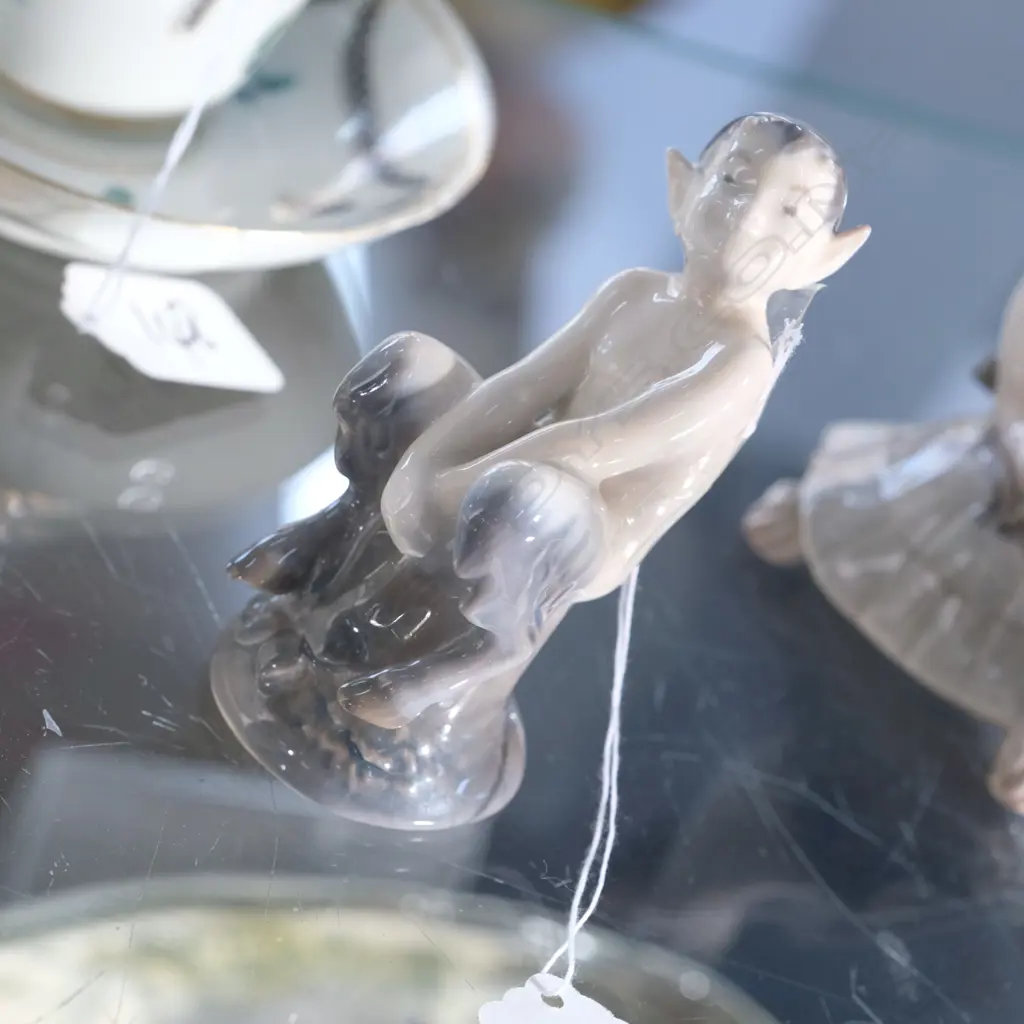 A ROYAL COPENHAGEN FIGURE OF PAN H 80 MM. Image 1++