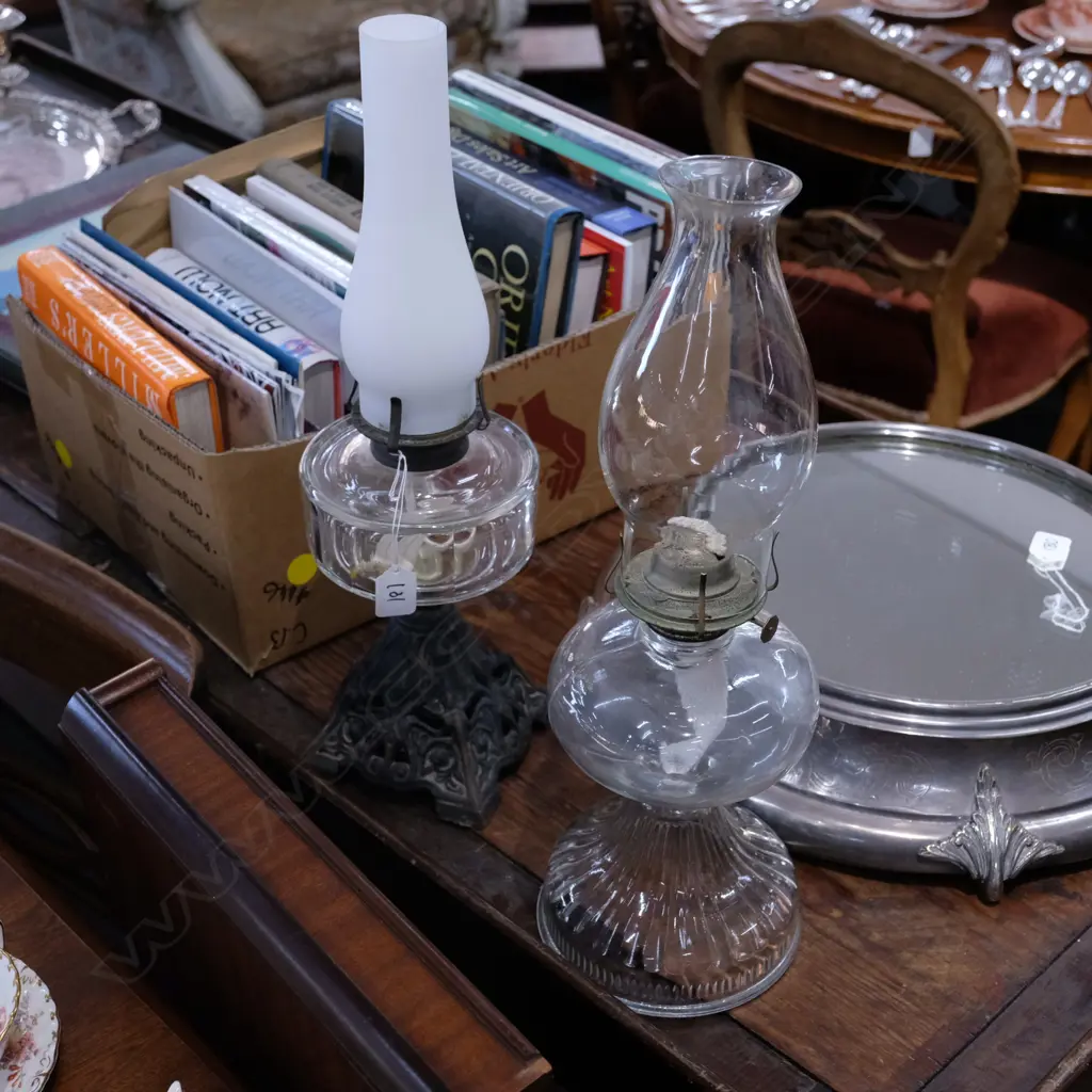 TWO KEROSENE LAMPS  Image 1++