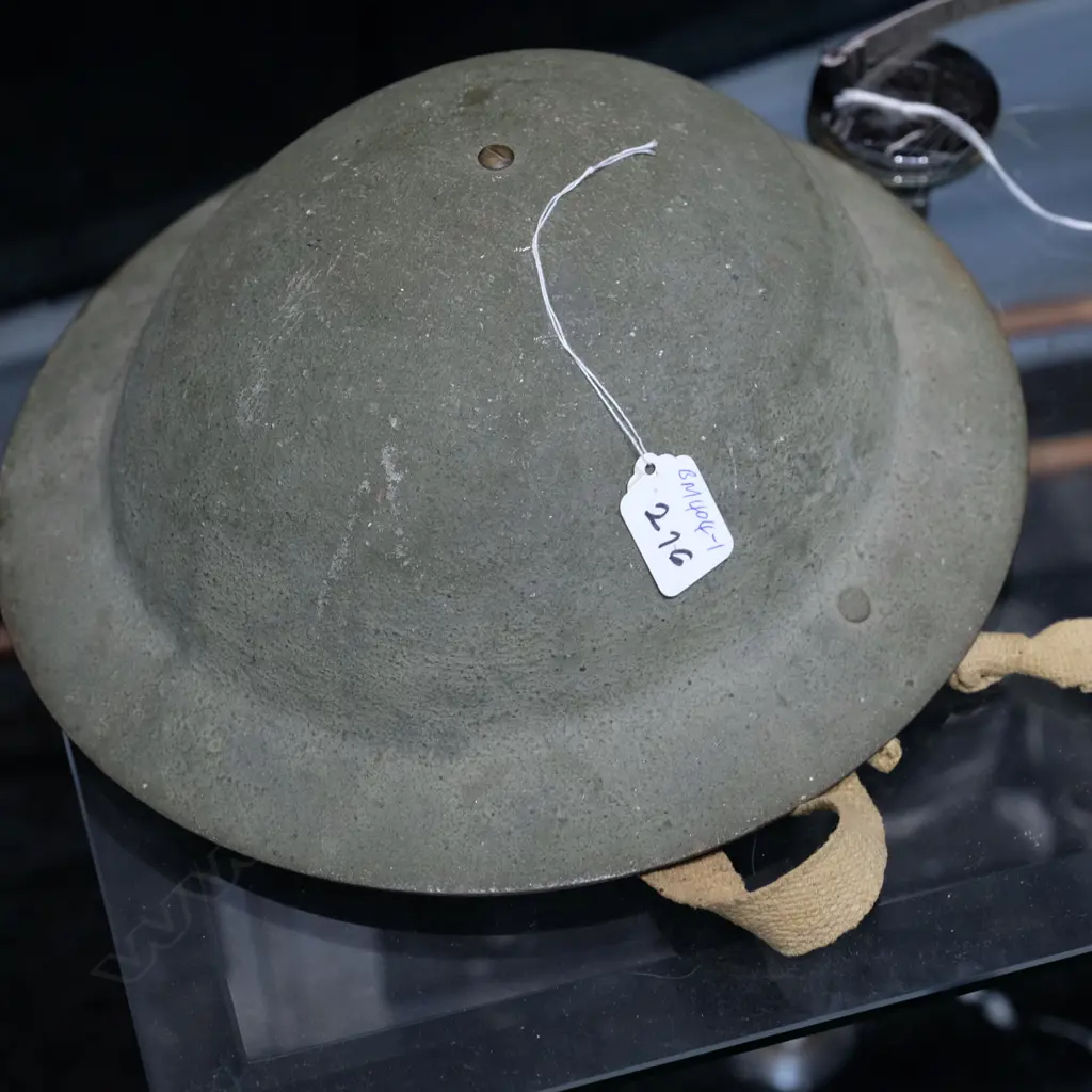 BRODIE WWII METAL HELMET GREEN Image 1++