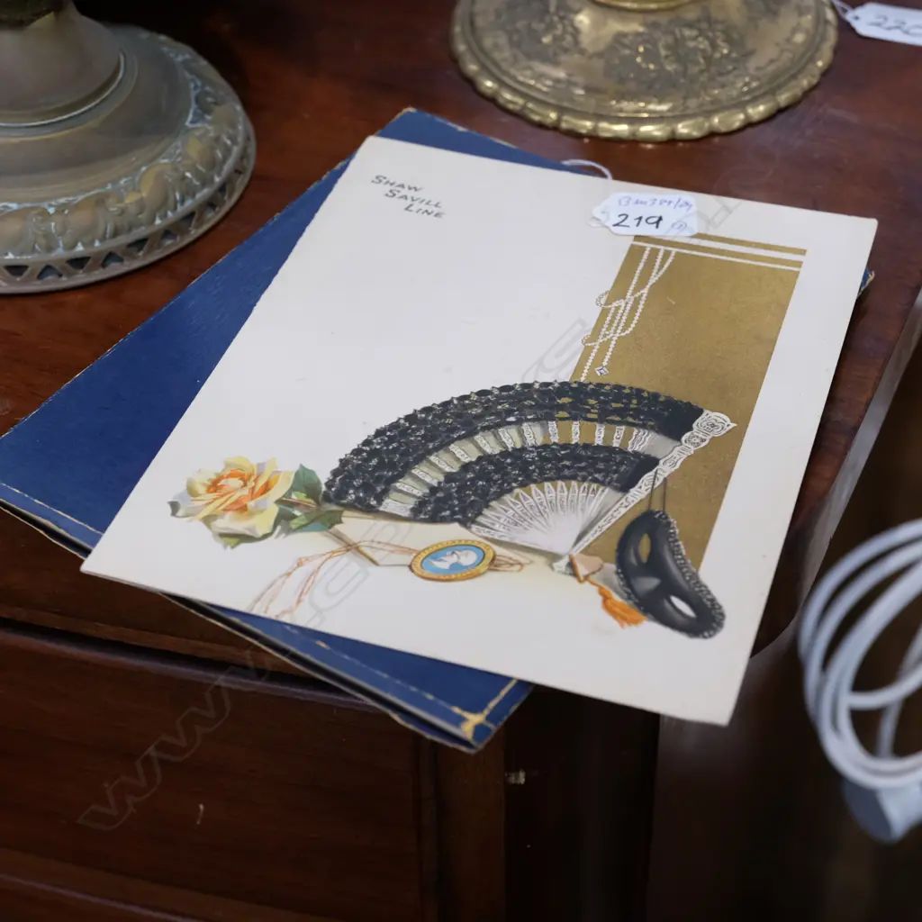 VINTAGE SHAW SAVILL MENU +THE RUBAIYAT OF OMAR KHAYYAM Image 1++