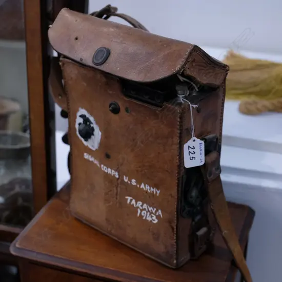 SIGNAL CORPS RADIO TELEPHONE MARKED 'TARAWA 1943'
