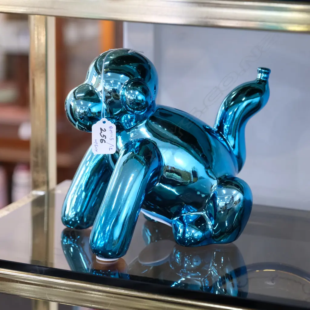 JEFF KOONS STYLE CERAMIC BALLOON MONEY BANK - MONKEY Image 1++