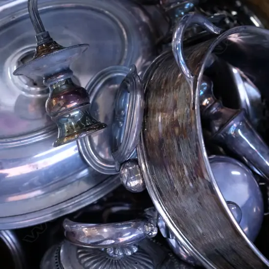 LOT ASST EP WARE DISHES / TEA SERVICE ETC