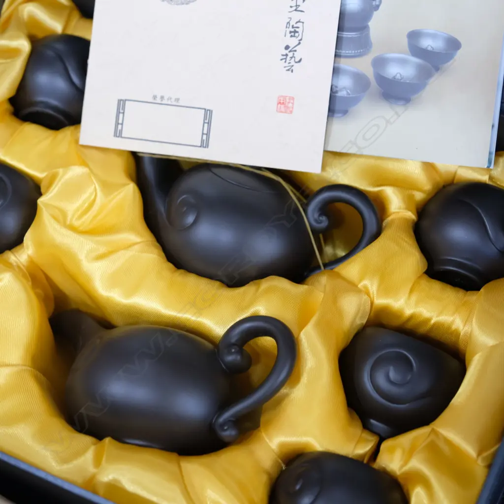 BOXED LONGDETANG TEA SET, TEAPOT W. 140MM Image 1++