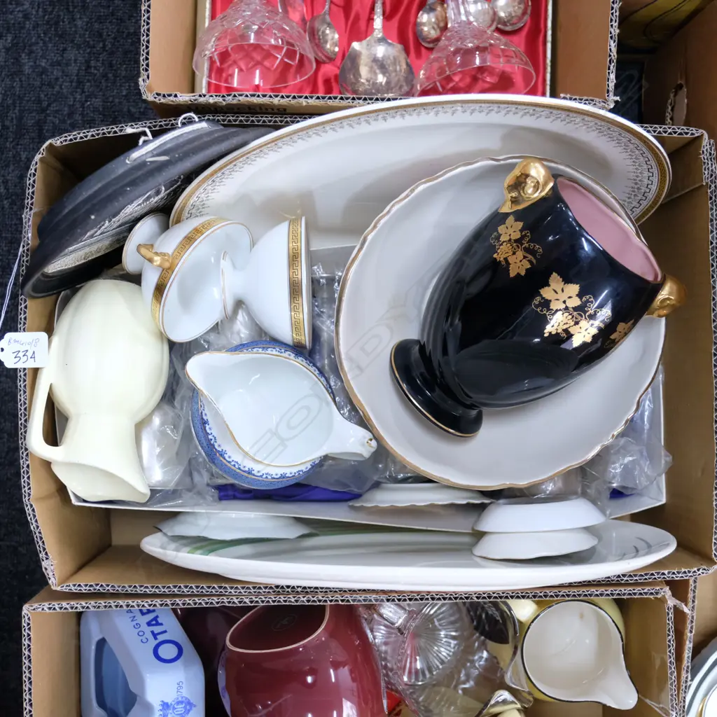 LOT ASST EP GOBLETS / CHINA BOWLS ASHETS ETC Image 1++