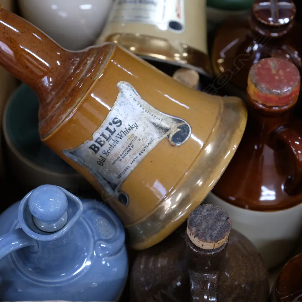 LOT ASST WHISKEY DECANTERS ETC Image 1++