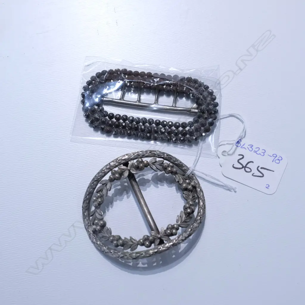 GEORGIAN CUT STEEL BUCKLE AND ONE OTHER Image 1++