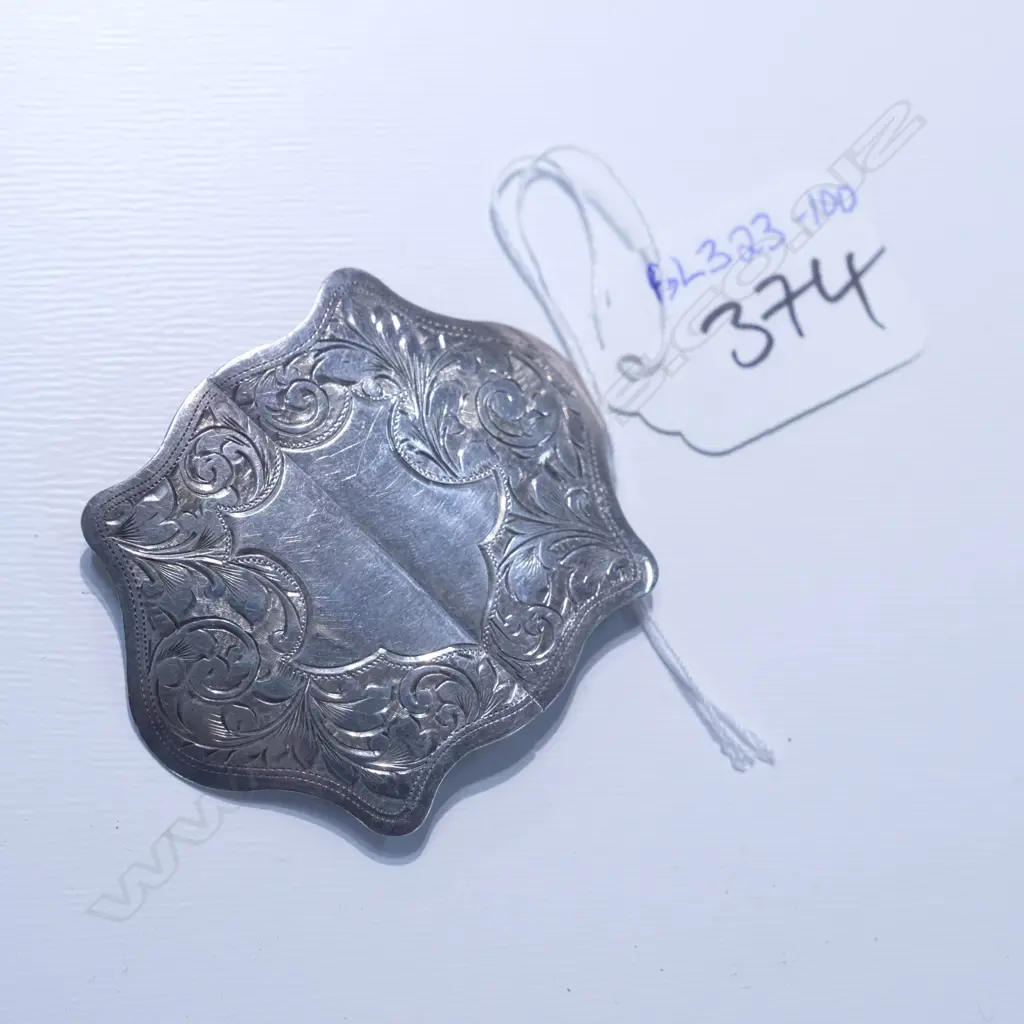 SILVER BUCKLE BIRMINGHAM 1910 Image 1++