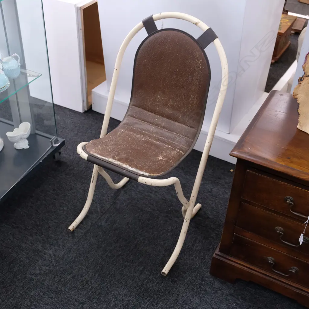 LEATHER RETRO SLING CHAIR - SEBEL STYLE Image 1++