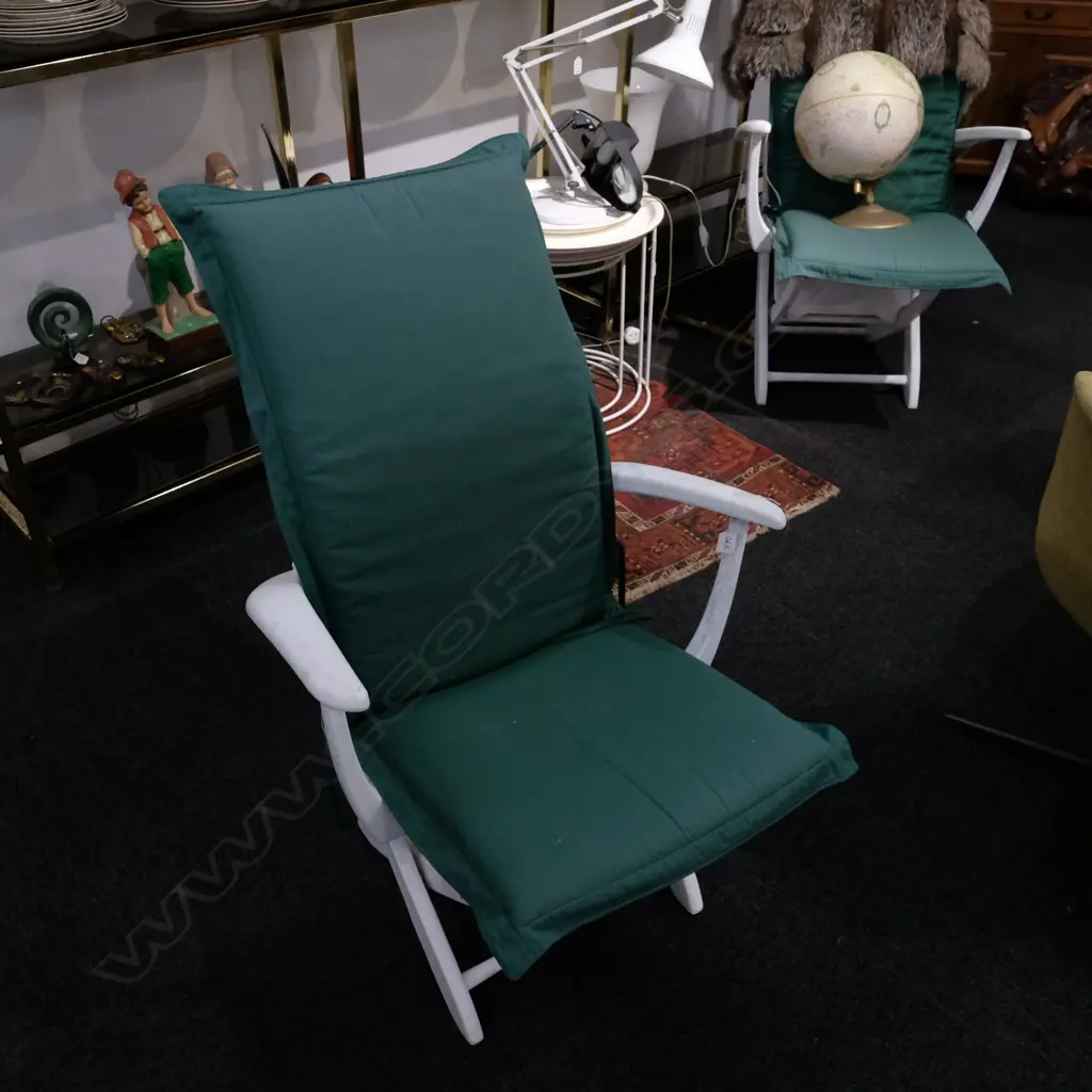 PR FRENCH RESIN OUTDOOR RECLINER CHAIRS Image 1++