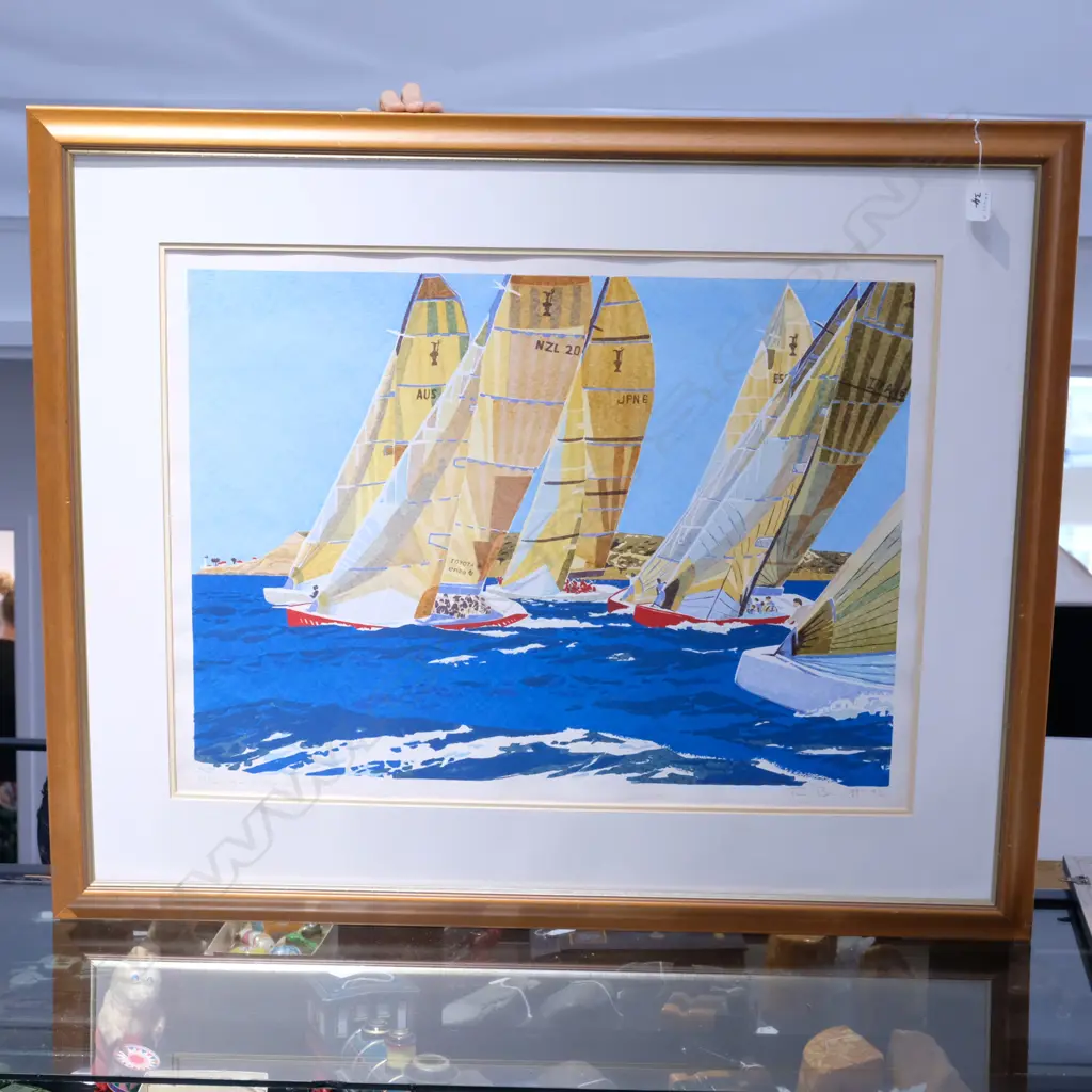 TOM BURNETT ‘NZ CHALLENGE 92 AMERICAS CUP’ 213 / 300 - NO GLASS Image 1++