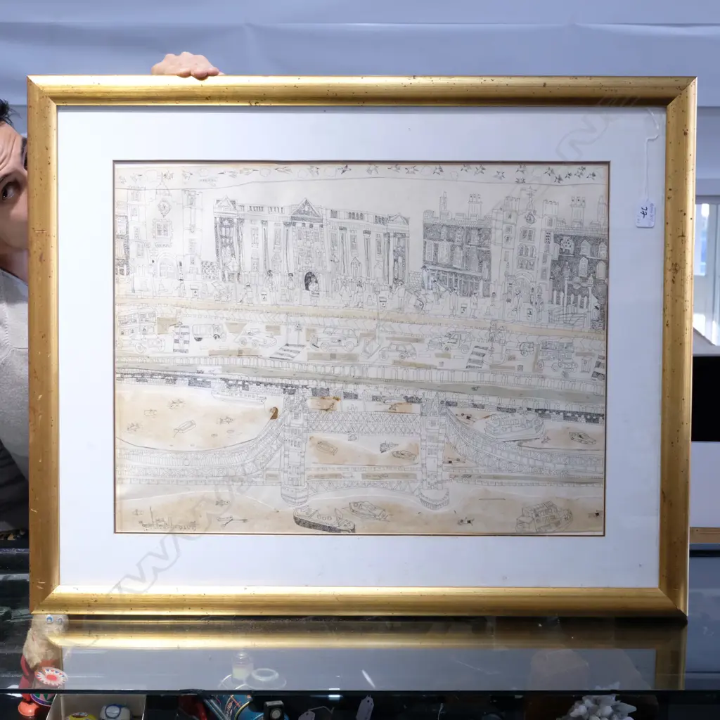 COASTAL PAINTING; RICHARD SLESSOR. 1978; + ONE OTHER PICTURE Image 1++