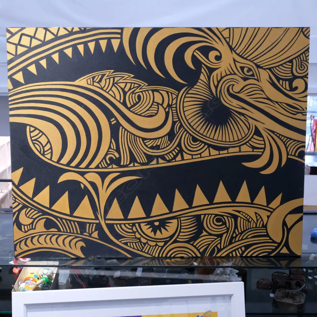 DRAGON PAINTING ON CANVAS Image 1++