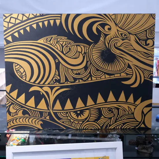 DRAGON PAINTING ON CANVAS